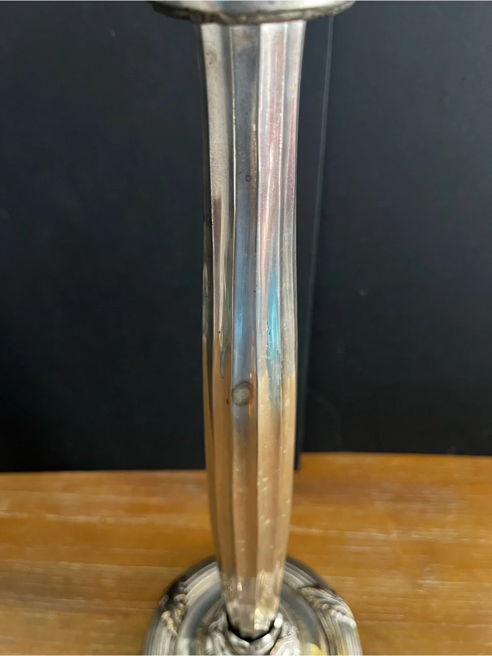 Vintage Bombay Silver Plated Ornate Taper Candle Holder 24